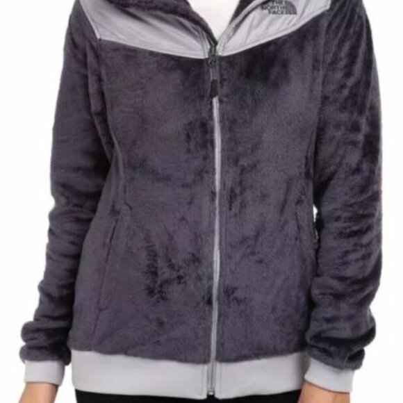 The North Face Women's Oso Hoodie Greystone Blue w/ Scarf & Hat Size M - Picture 6 of 16